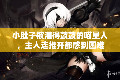 小肚子被灌得鼓鼓的喵星人，主人连推开都感到困难