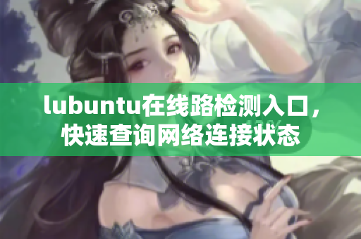 lubuntu在线路检测入口，快速查询网络连接状态