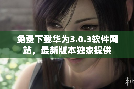 免费下载华为3.0.3软件网站，最新版本独家提供