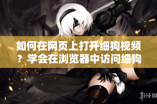 如何在网页上打开细狗视频？学会在浏览器中访问细狗视频网页版的方法