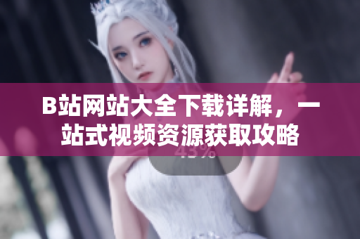 B站网站大全下载详解，一站式视频资源获取攻略