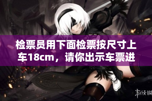 检票员用下面检票按尺寸上车18cm，请你出示车票进入车厢
