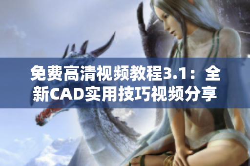 免费高清视频教程3.1：全新CAD实用技巧视频分享