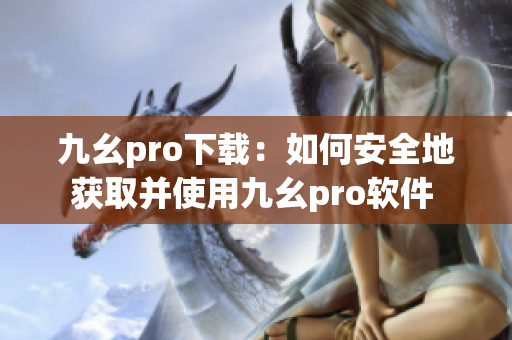 九幺pro下载：如何安全地获取并使用九幺pro软件 