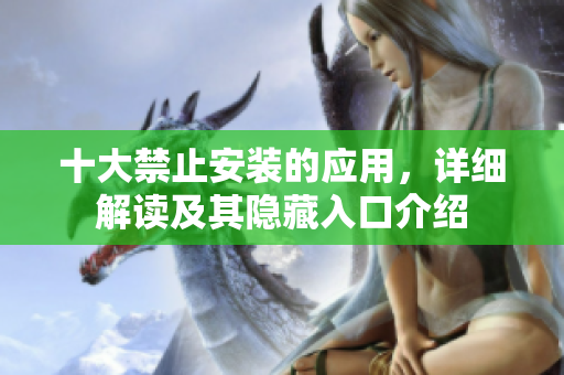 十大禁止安装的应用，详细解读及其隐藏入口介绍