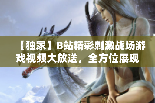 【独家】B站精彩刺激战场游戏视频大放送，全方位展现游戏魅力