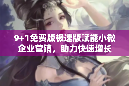 9+1免费版极速版赋能小微企业营销，助力快速增长