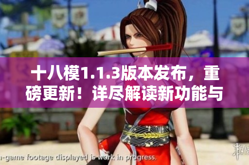 十八模1.1.3版本发布，重磅更新！详尽解读新功能与优化，全面升级用户体验！