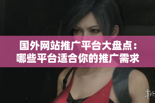 国外网站推广平台大盘点：哪些平台适合你的推广需求