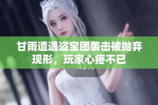 甘雨遭遇盗宝团袭击被抛弃现形，玩家心疼不已