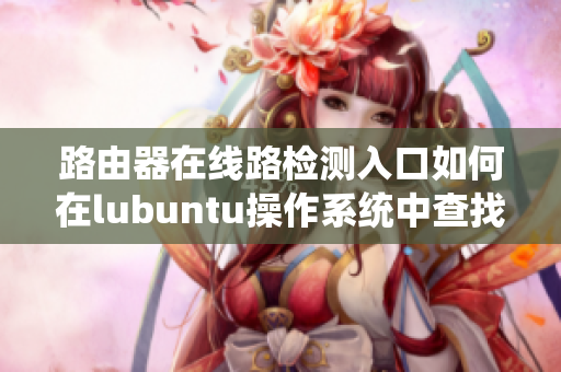 路由器在线路检测入口如何在lubuntu操作系统中查找并使用？