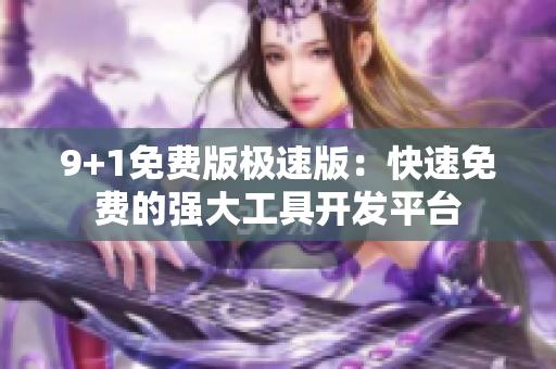 9+1免费版极速版：快速免费的强大工具开发平台