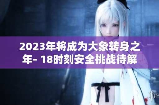 2023年将成为大象转身之年- 18时刻安全挑战待解