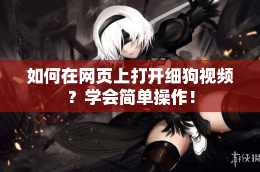 如何在网页上打开细狗视频？学会简单操作！