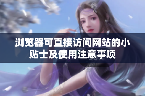 浏览器可直接访问网站的小贴士及使用注意事项