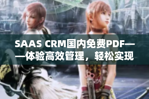 SAAS CRM国内免费PDF——体验高效管理，轻松实现客户关系管理