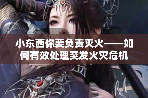 小东西你要负责灭火——如何有效处理突发火灾危机