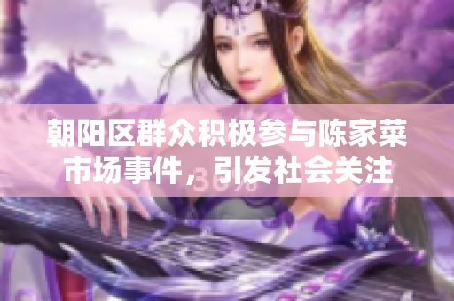 朝阳区群众积极参与陈家菜市场事件，引发社会关注