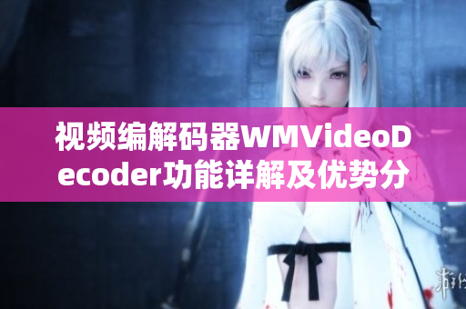 视频编解码器WMVideoDecoder功能详解及优势分析