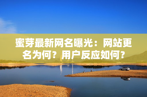 蜜芽最新网名曝光：网站更名为何？用户反应如何？